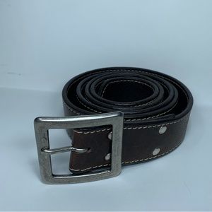 Roots Genuine Leather Mens Belt - Made in Canada - Size 36 Waist
